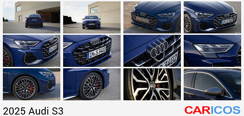 Audi S3 | 2025MY |  Sedan (Color: Ascari Blue Metallic) | Rear