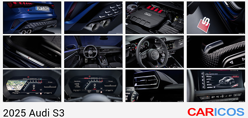 Audi S3 | 2025MY |  Sedan (Color: Ascari Blue Metallic) | Exhaust