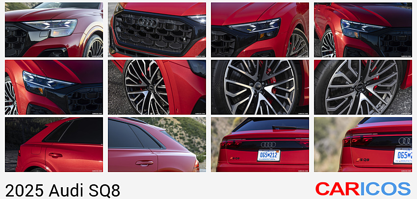 Audi SQ8 | 2025MY | US-Spec (Color: Chili Red) | Headlight