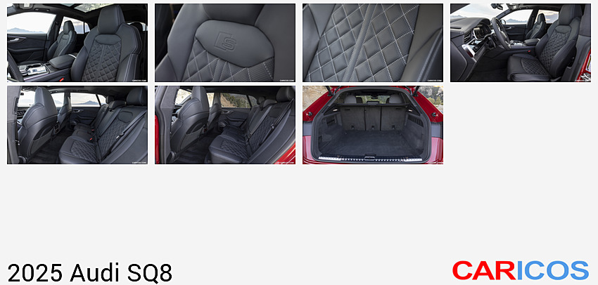 Audi SQ8 | 2025MY | US-Spec (Color: Chili Red) | Interior, Front Seats