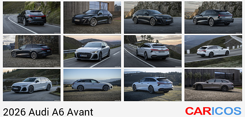 Audi A6 Avant | 2026MY |  (Color: Midnight Green Metallic) | Rear Three-Quarter