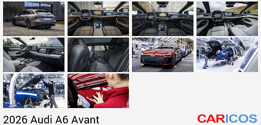 Audi A6 Avant | 2026MY |  (Color: Chronos Gray Metallic) | Rear Three-Quarter