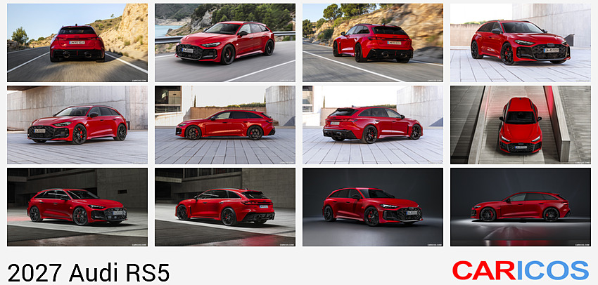Audi RS5 | 2027MY | Avant (Color: Progressiv Red Metallic) | Rear