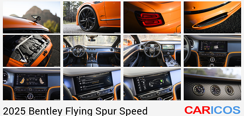 Bentley Flying Spur Speed | 2025MY |  (Color: Mandarin) | Hood Ornament