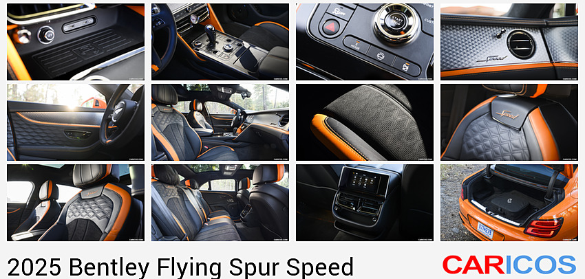 Bentley Flying Spur Speed | 2025MY |  (Color: Mandarin) | Central Console
