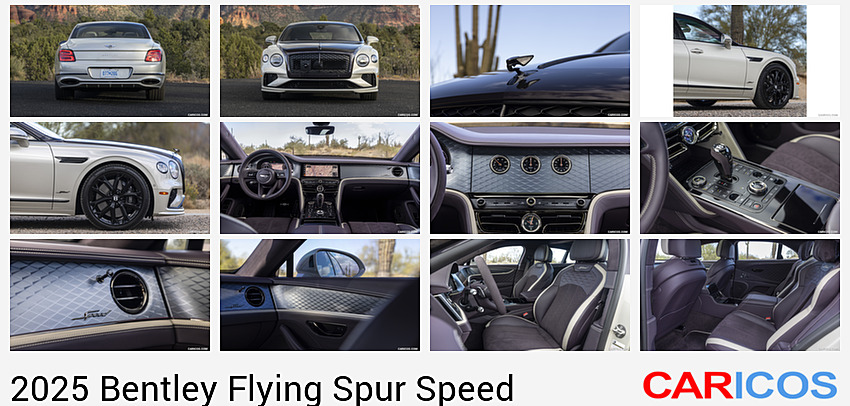 Bentley Flying Spur Speed | 2025MY |  (Color: Damson over White Sand) | Rear