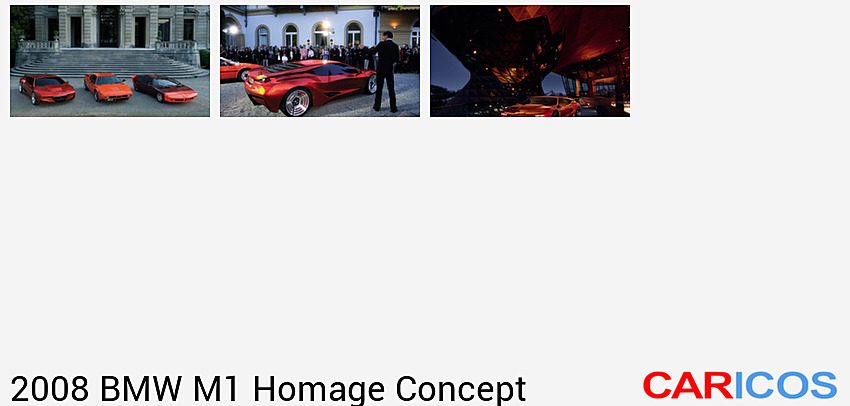 BMW M1 Homage Concept | 2008MY | 