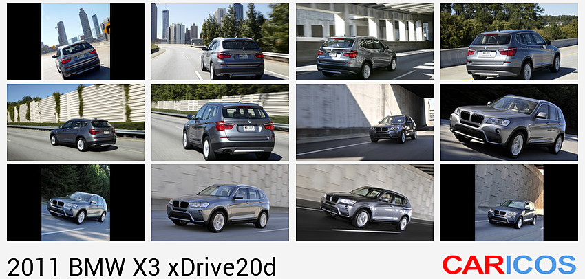 BMW X3 xDrive20d, 2011  | Rear Angle 