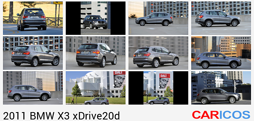 BMW X3 xDrive20d, 2011  | Rear Angle 