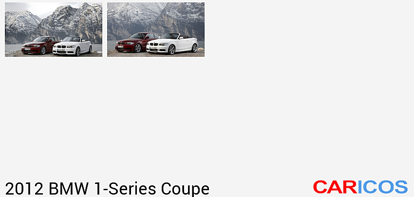 BMW 1-Series Coupe | 2012MY |   & Cabrio | 