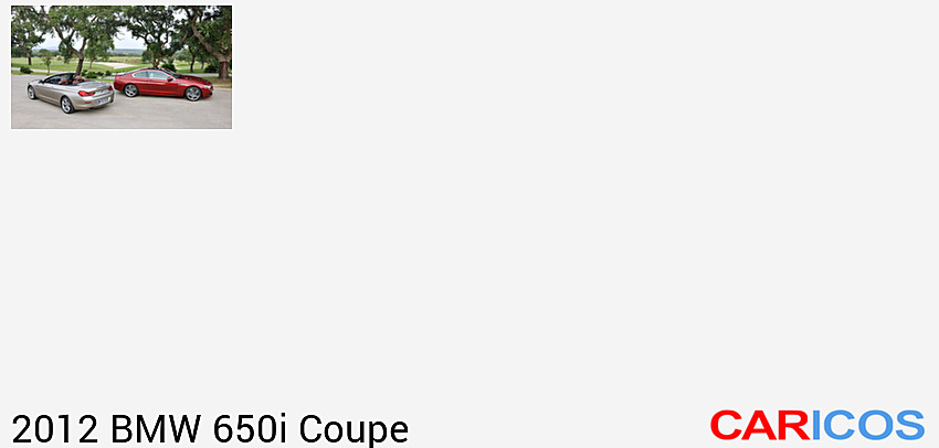 BMW 650i (2012) Coupe and Convertible | 