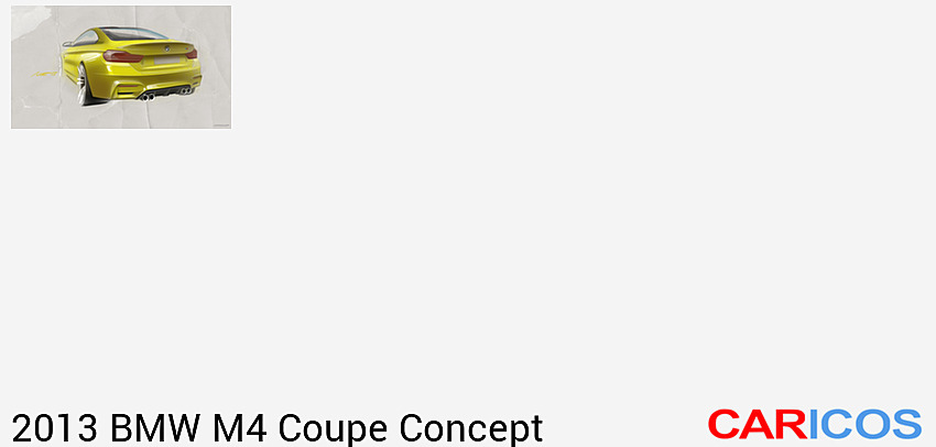 BMW M4 Coupe Concept | 2013MY |   | Design Sketch