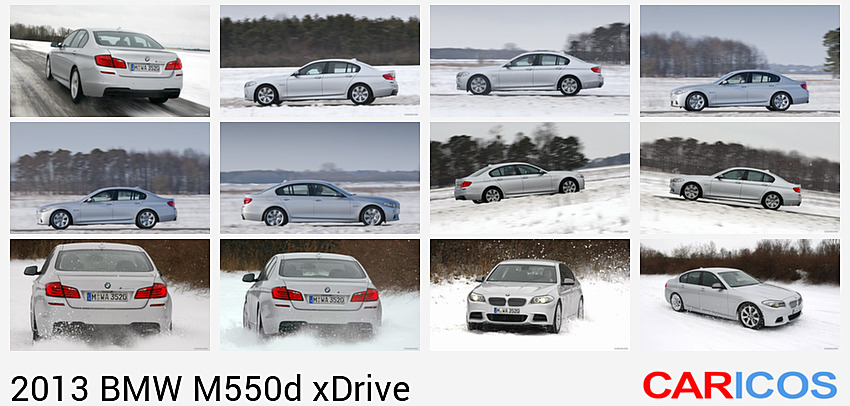BMW M550d xDrive on Snow | Rear