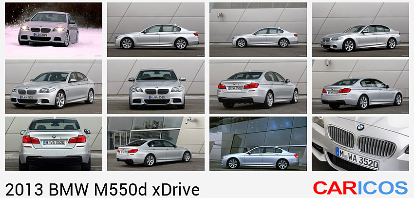 BMW M550d xDrive on Snow | Front