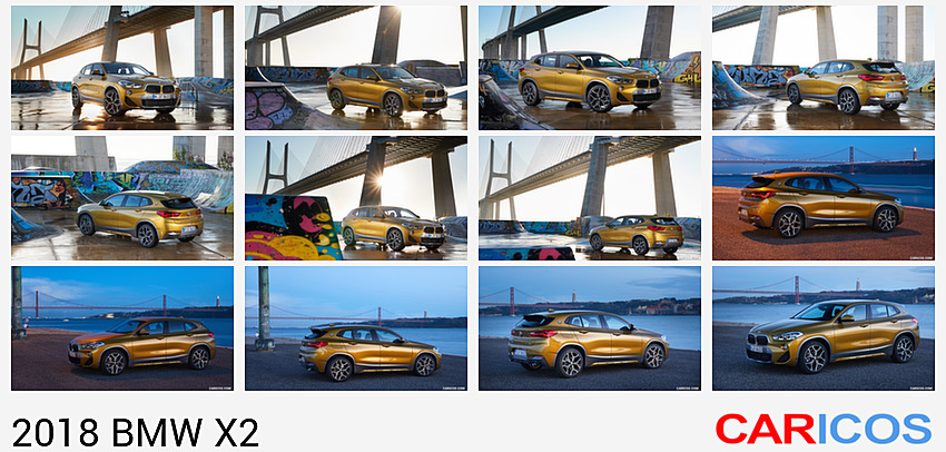 BMW X2 | 2018MY |  xDrive20d M Sport X (Color: Galvanic Gold) | Front Three-Quarter