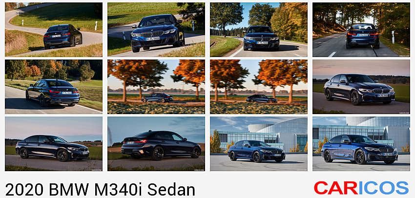BMW M340i Sedan | 2020MY |  (Color: Tanzanite Blue Metallic) | Rear Three-Quarter