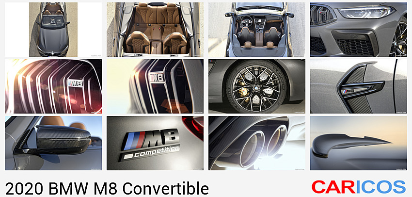 2020 BMW M8 Competition Convertible (Color: Brands Hatch Grey) | Top