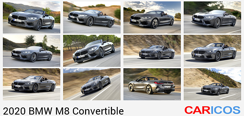 2020 BMW M8 Competition Convertible (Color: Brands Hatch Grey) | Front Three-Quarter