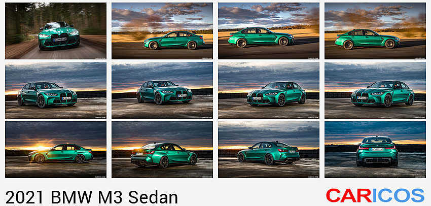 2021 BMW M3 Competition Sedan (Color: Isle of Men Green) | Front