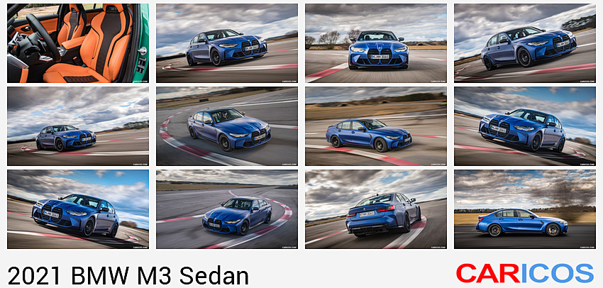 2021 BMW M3 Competition Sedan (Color: Isle of Men Green) | Interior, Front Seats