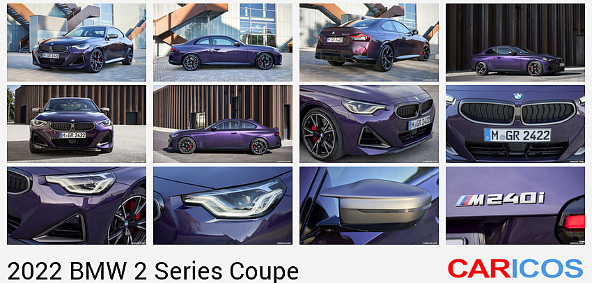 2022 BMW M240i Coupé xDrive (Color: Thundernight Metallic) | Front Three-Quarter