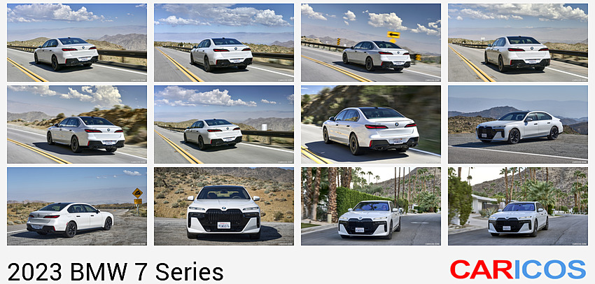 2023 BMW 760i xDrive (Color: Mineral White Metallic; US-Spec) | Rear Three-Quarter