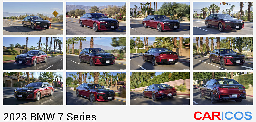 2023 BMW 760i xDrive (Color: Aventurin Red Metallic Two-Tone; US-Spec) | Front Three-Quarter