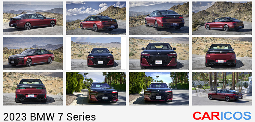 2023 BMW 760i xDrive (Color: Aventurin Red Metallic Two-Tone; US-Spec) | Rear Three-Quarter