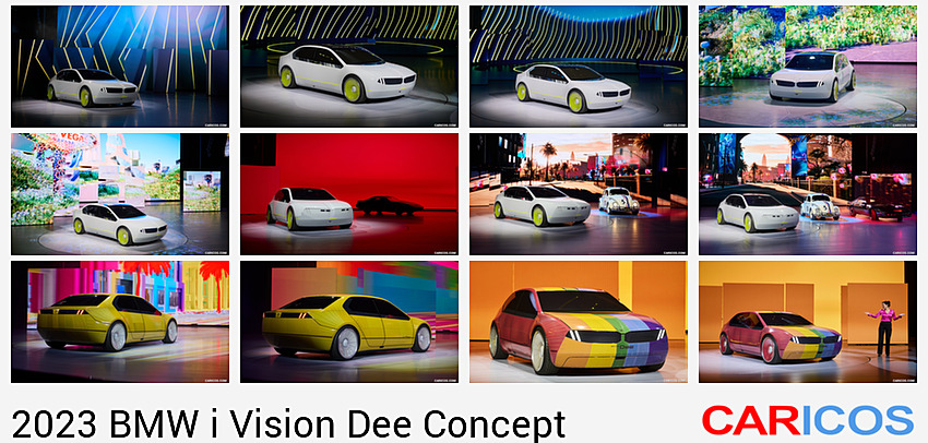 BMW i Vision Dee Concept | 2023MY |  Featuring E Ink in CES Las Vegas | Front Three-Quarter