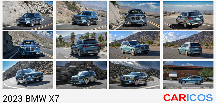 BMW X7 | 2023MY |  xDrive 40i (Color: Blue Ridge Mountain; US-Spec) | Front Three-Quarter