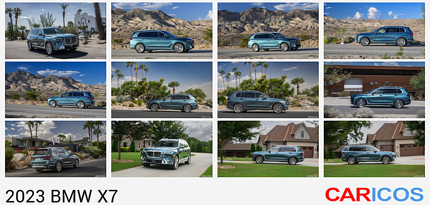 BMW X7 | 2023MY |  xDrive 40i (Color: Blue Ridge Mountain; US-Spec) | Front Three-Quarter