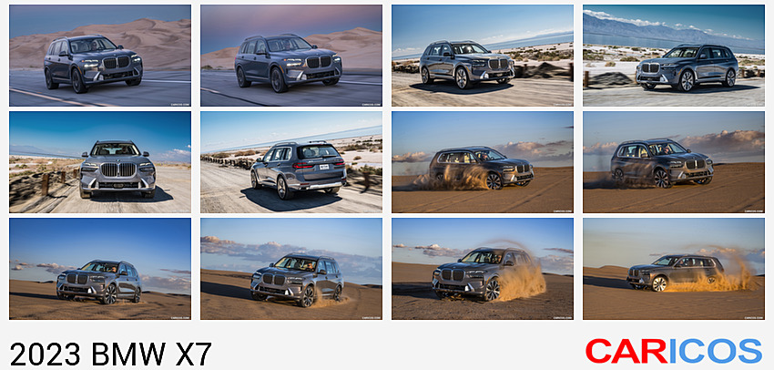 BMW X7 | 2023MY |  xDrive 40i (Color: Sparkling Copper Grey; US-Spec) | Front Three-Quarter