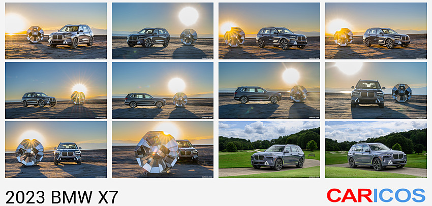BMW X7 | 2023MY |  xDrive 40i (Color: Sparkling Copper Grey; US-Spec) | Front Three-Quarter