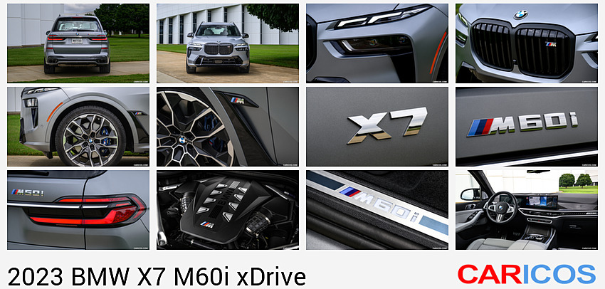 BMW X7 M60i xDrive | 2023MY |  (Color: Frozen Pure Grey Metallic; US-Spec) | Rear
