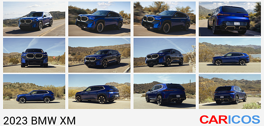 BMW XM | 2023MY |  (Color: Marina Bay Blue Metallic) | Front Three-Quarter