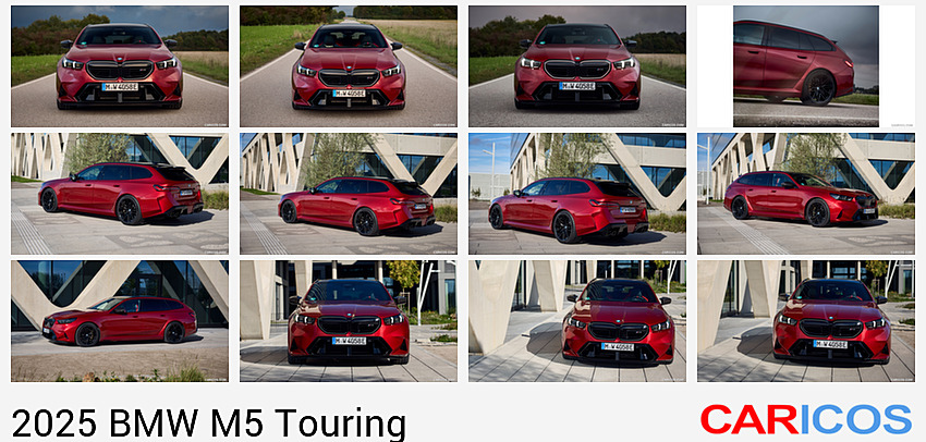 BMW M5 Touring | 2025MY |  (Color: Dragon Fire Red) | Front