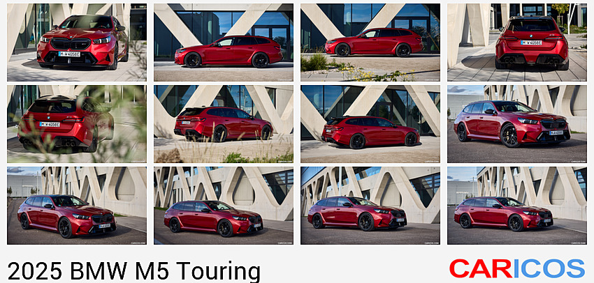 BMW M5 Touring | 2025MY |  (Color: Dragon Fire Red) | Front