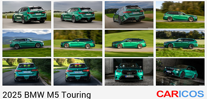 BMW M5 Touring | 2025MY |  (Isle of Man Green) | Rear Three-Quarter