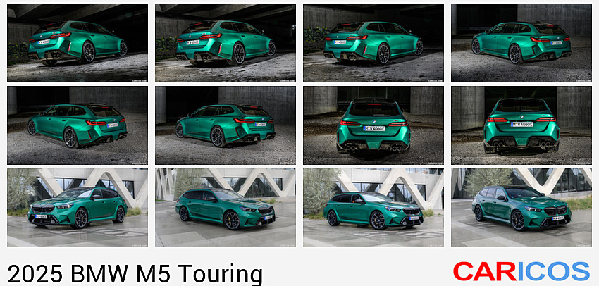 BMW M5 Touring | 2025MY |  (Isle of Man Green) | Rear Three-Quarter