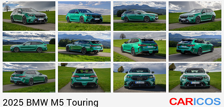 BMW M5 Touring | 2025MY |  (Isle of Man Green) | Front Three-Quarter