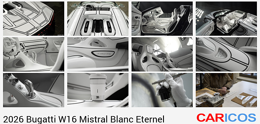 Bugatti W16 Mistral Blanc Eternel | 2026MY | Detail