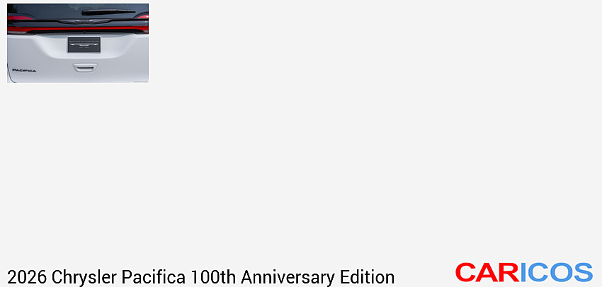 Chrysler Pacifica 100th Anniversary Edition | 2026MY | 
