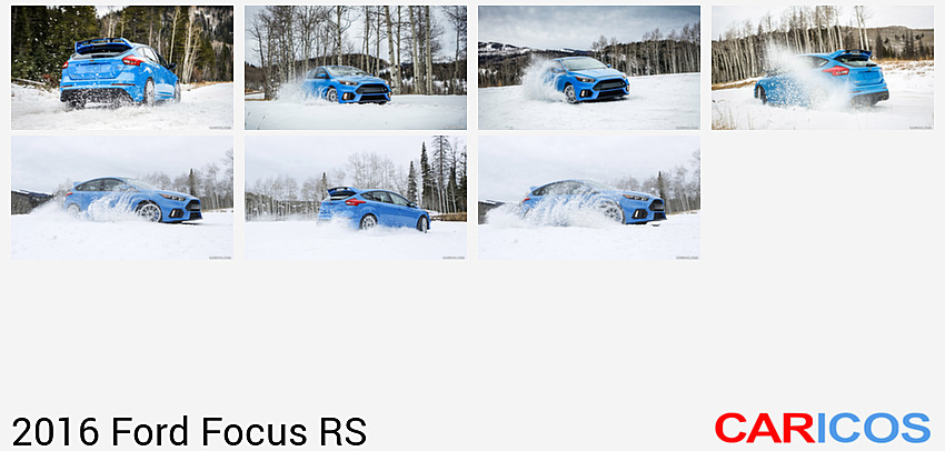 Ford Focus RS | 2016MY |  in Snow | Rear