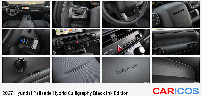 Hyundai Palisade Hybrid Calligraphy Black Ink Edition | 2027MY | Interior, Cockpit
