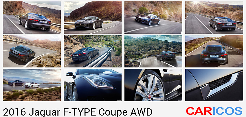 2016 Jaguar F-TYPE S Coupe AWD (Blackberry) | Rear
