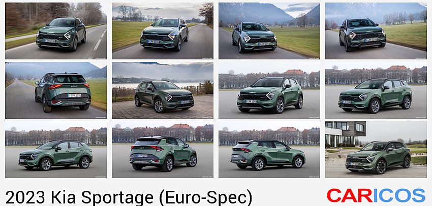 2023 Kia Sportage (Color: Experience Green; Euro-Spec) | Front