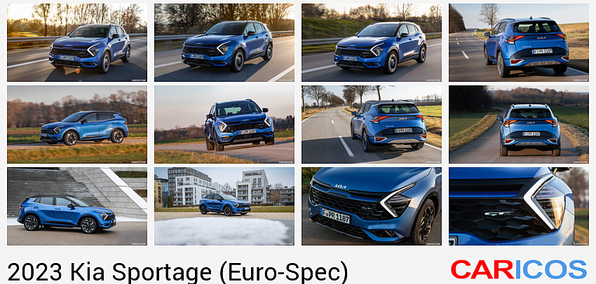 2023 Kia Sportage (Color: Blue Flame; Euro-Spec) | Front