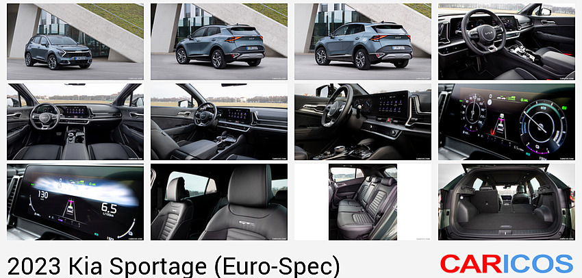 2023 Kia Sportage (Color: Yuka Steel Grey; Euro-Spec) | Front Three-Quarter