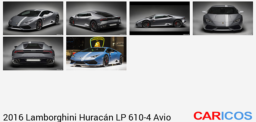 Lamborghini Huracán Avio - Technical Specifications, Pictures, Videos
