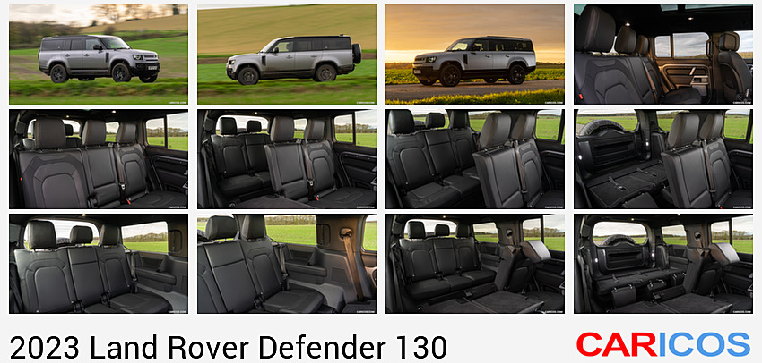 Land Rover Defender 130 | 2023MY | D300 3.0D X-Dynamic HSE (Color: Eiger Grey) | Front Three-Quarter